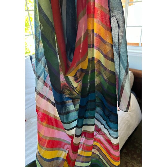 Sonia Rykiel Rainbow Striped Scarf/Shawl - Picture 8 of 8